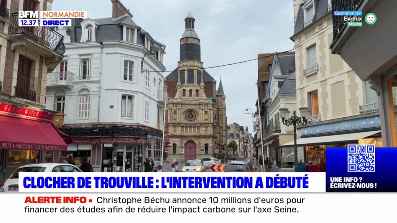 Trouville sur Mer un périmètre de sécurité mis en place autour du clocher