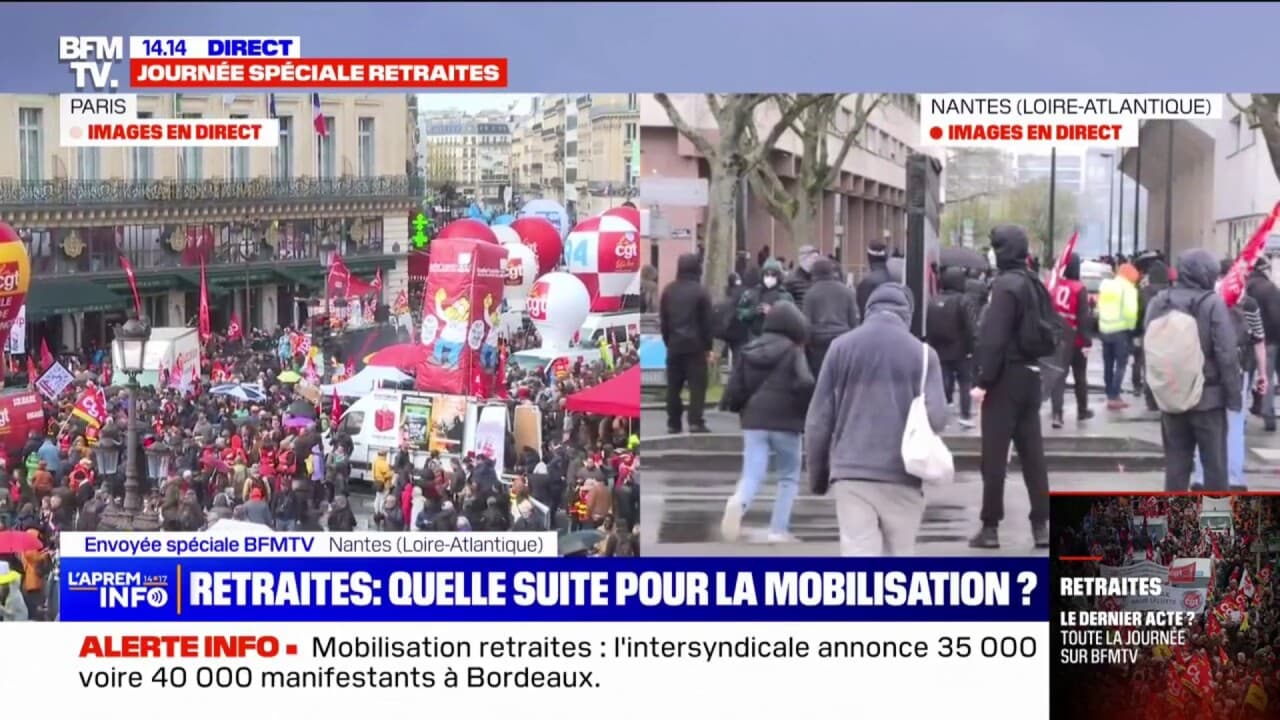 Retraites Une Fin De Manifestation Marqu E Par Des D Bordements Nantes