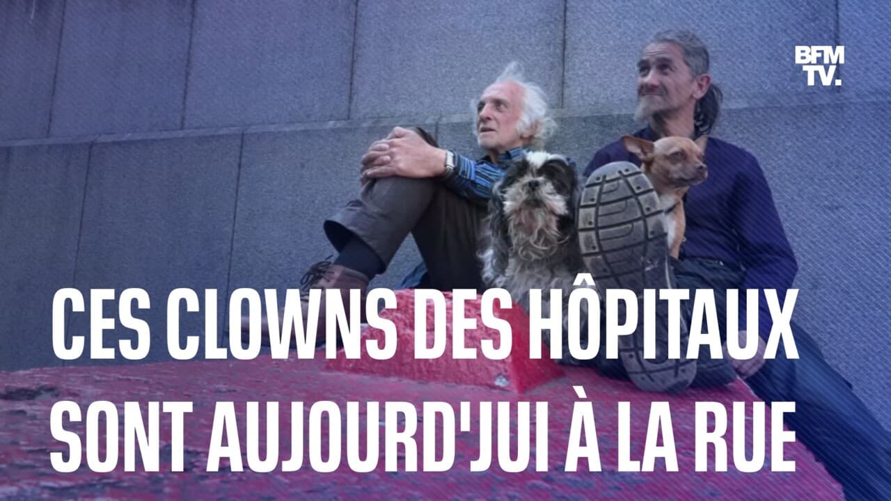 Michel et Christophe clowns professionnels dans les hôpitaux sont