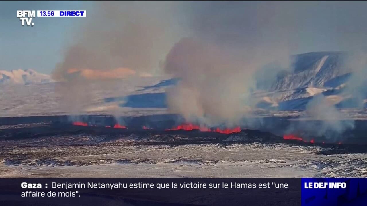 En Islande une nouvelle éruption volcanique est en cours dans le sud