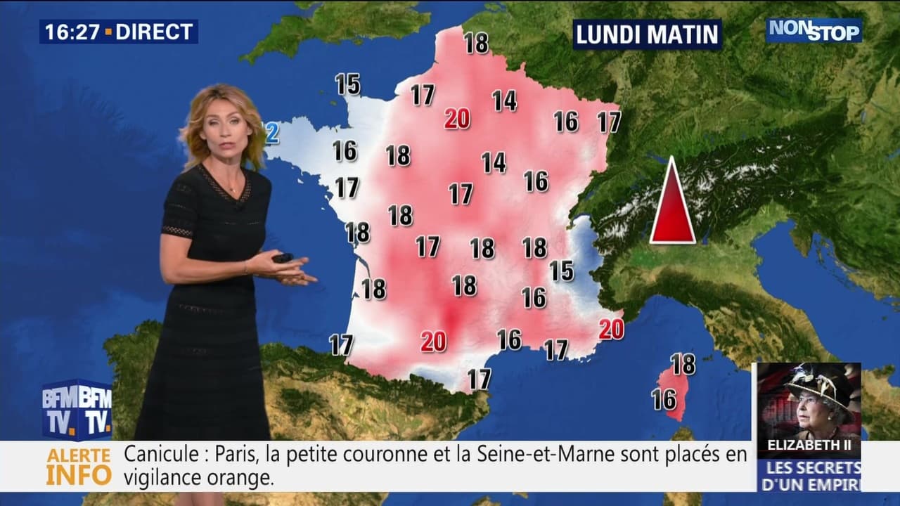 La météo pour ce lundi 24 juin 2019