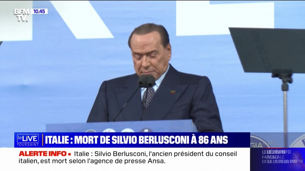 Silvio Berlusconi Ancien Pr Sident Du Conseil Italien Est Mort Ans