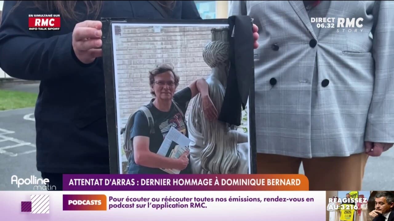 Attentat d Arras dernier hommage à Dominique Bernard