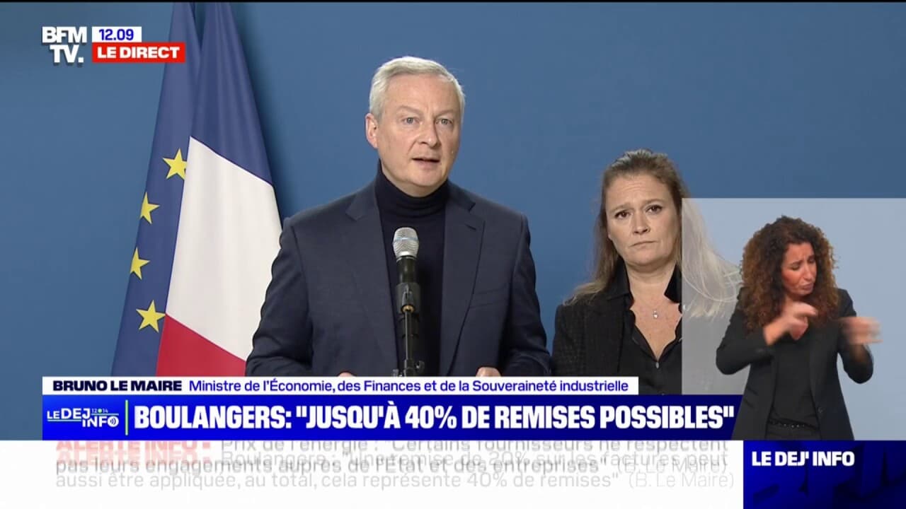 Bruno Le Maire Je Demande Aux Fournisseurs D Nergie De Faire Plus