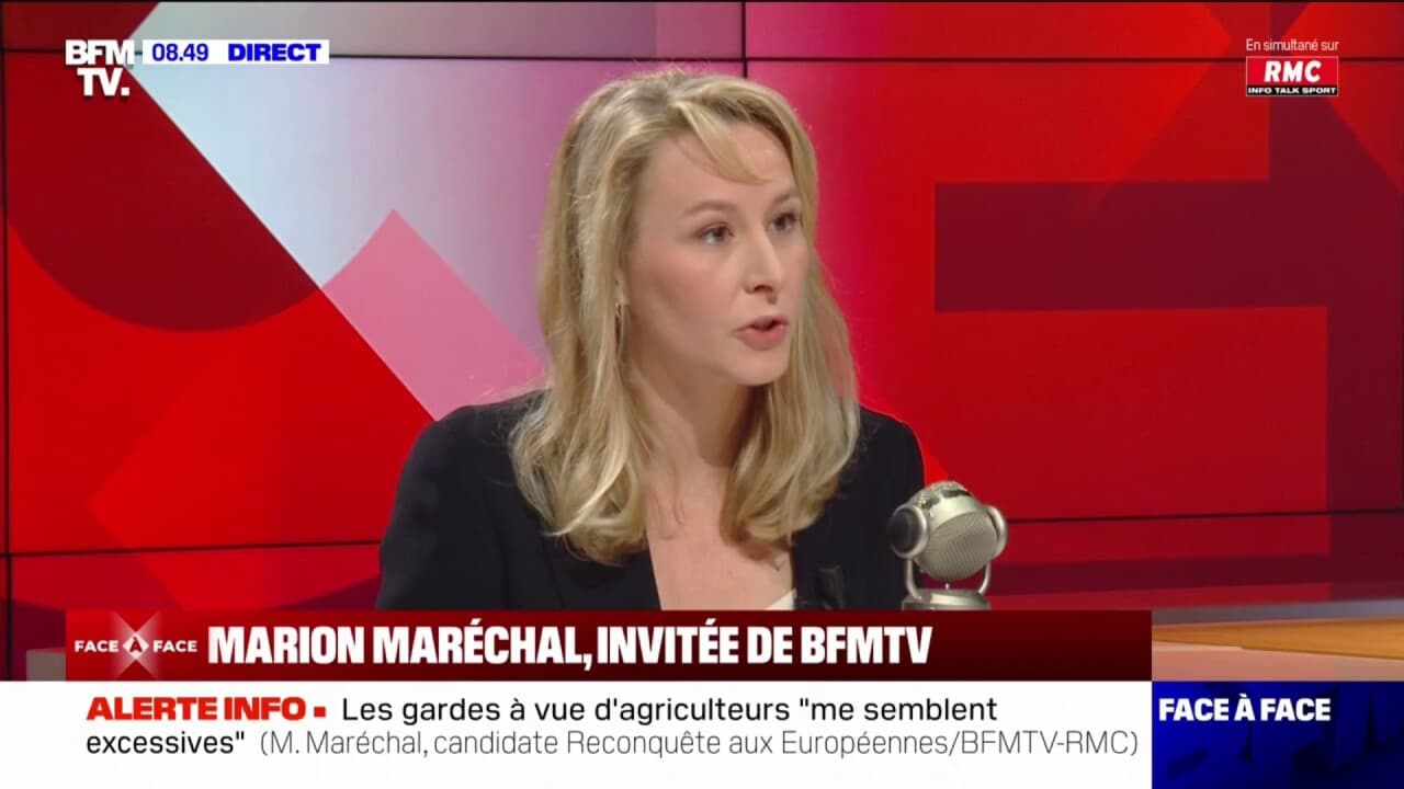 Un discours où il n y a rien sur l immigration Marion Maréchal