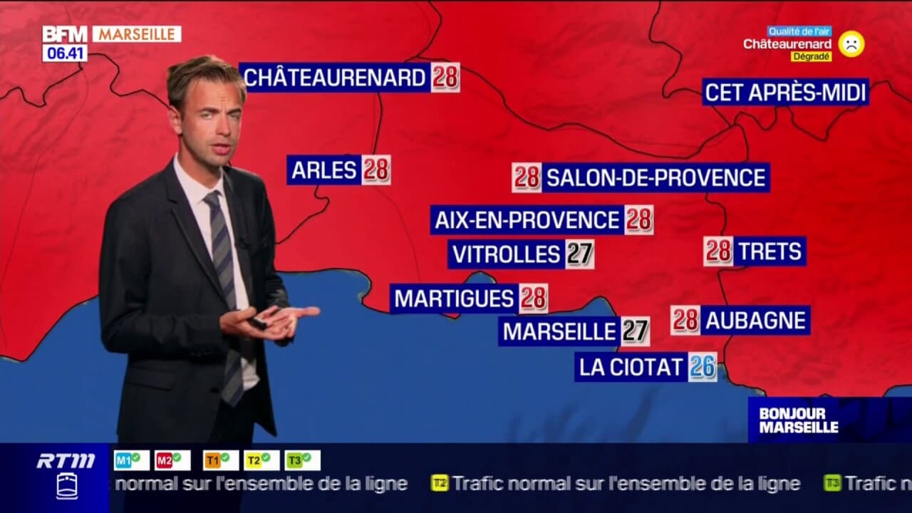 Météo Bouches du Rhône un mardi ensoleillé et particulièrement chaud