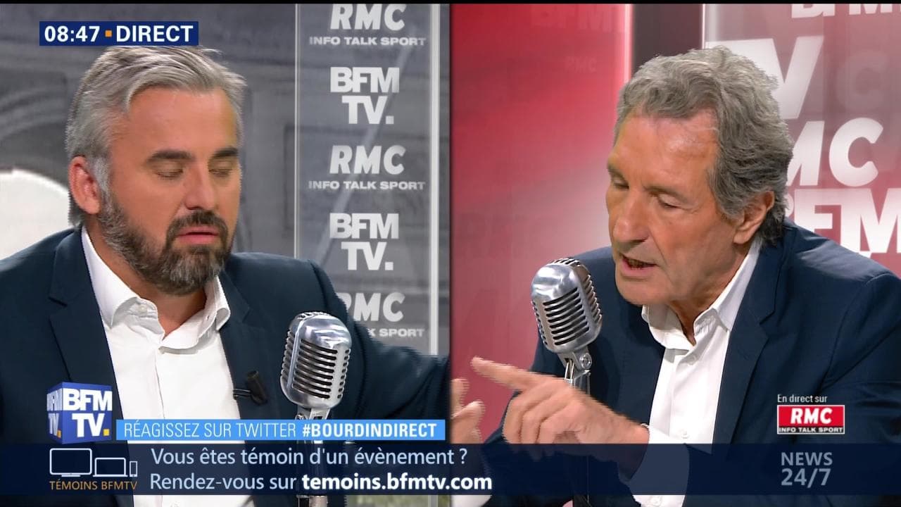 Alexis Corbière face à Jean Jacques Bourdin en direct