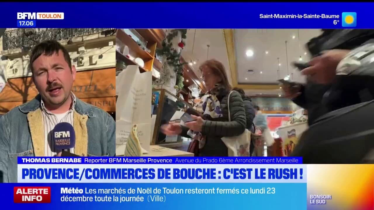 Provence les commerces de bouche envahis avant le réveillon de Noël