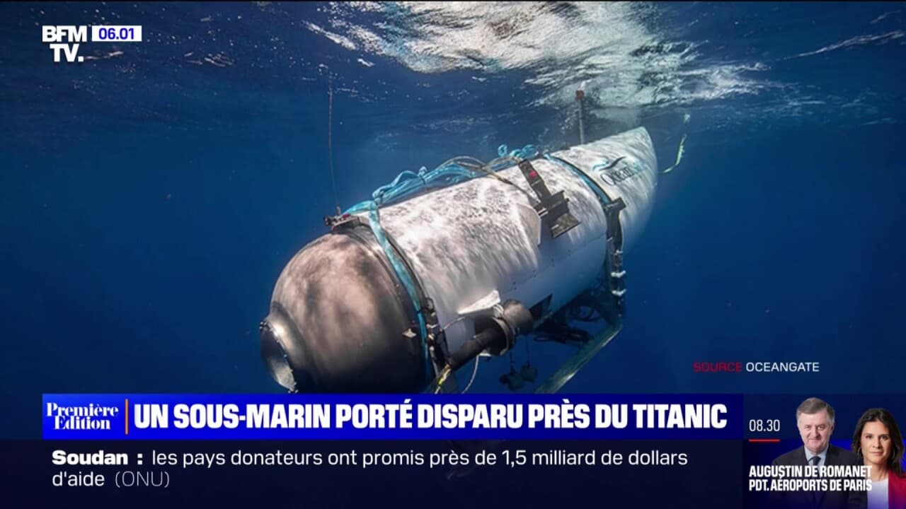 Un Sous Marin Emmenant Des Touristes Explorer L Pave Du Titanic Est