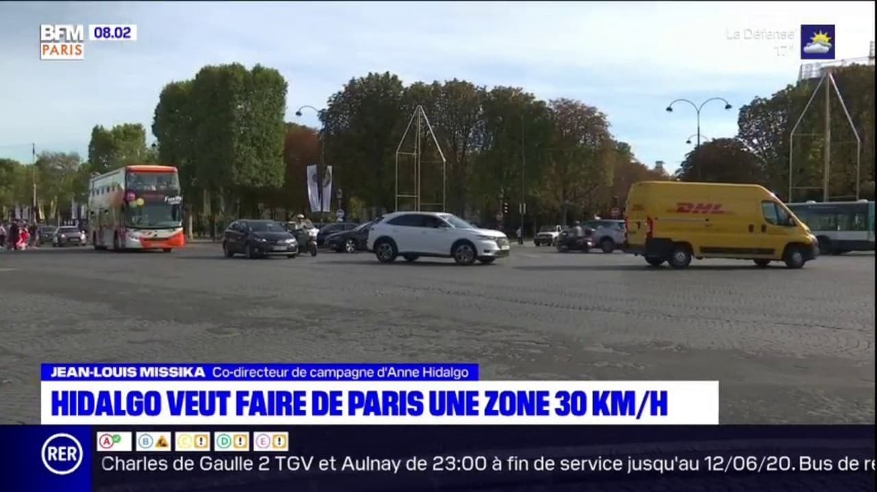 Anne Hidalgo souhaite limiter la vitesse à 30km h à Paris