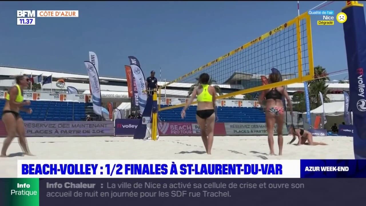 Alpes Maritimes championnat de France de beach volley à St Laurent du Var