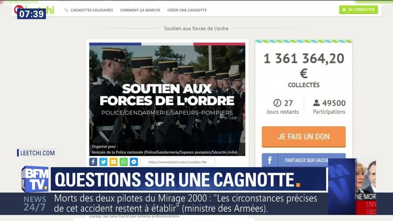 Questions Sur La Cagnotte De Soutien Aux Forces De L Ordre