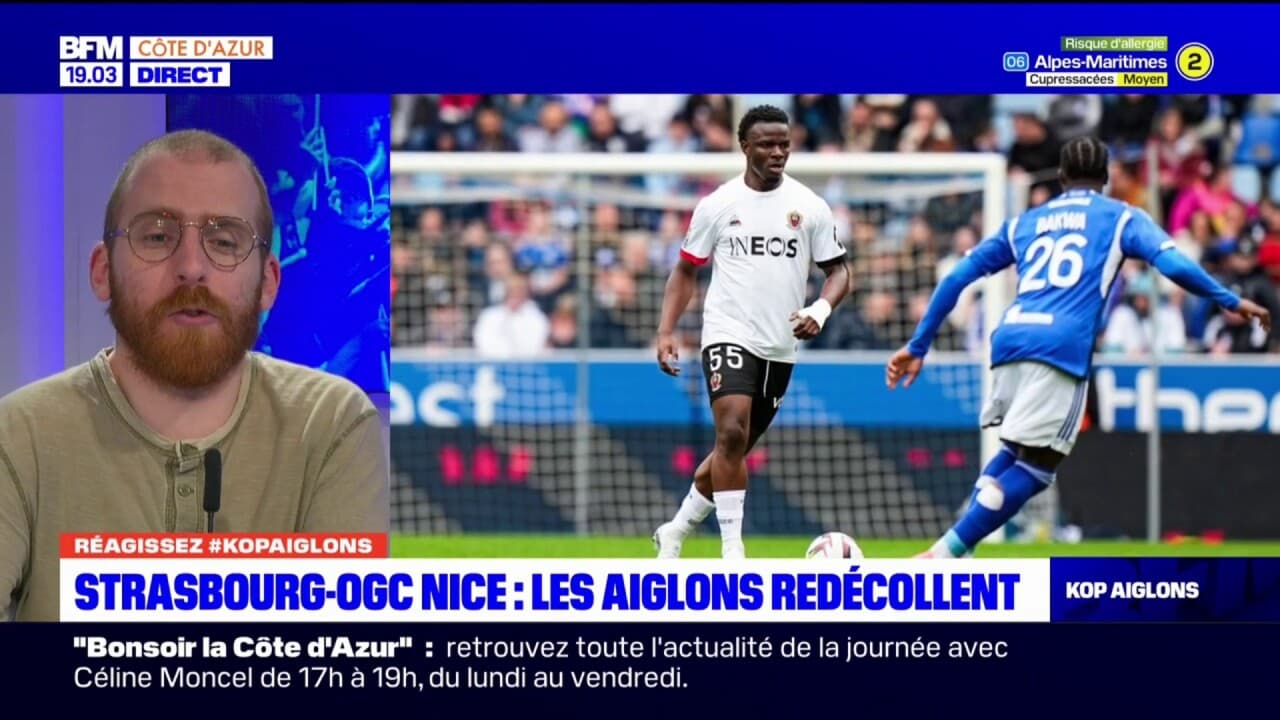 Strasbourg OGC Nice les Aiglons redécollent après leur victoire 3 1