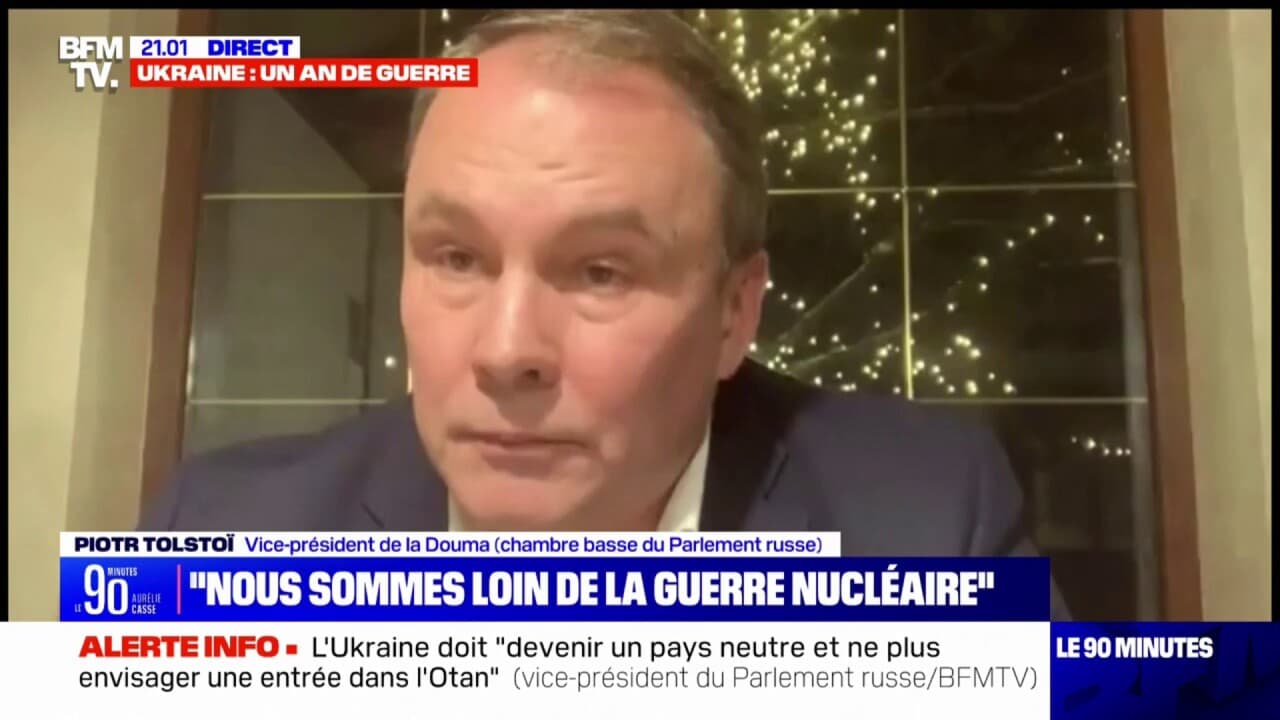 Nous Sommes Loin De La Guerre Nucl Aire Affirme Piotr Tolsto Vice