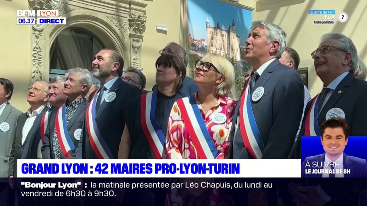 Métropole de Lyon 42 maires soutiennent le projet Lyon Turin