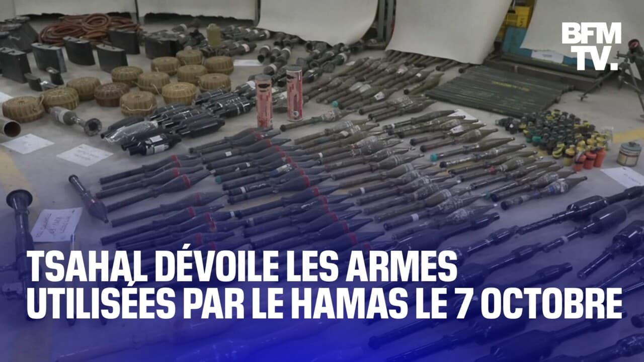 L impressionnant arsenal du Hamas récupéré par l armée israélienne