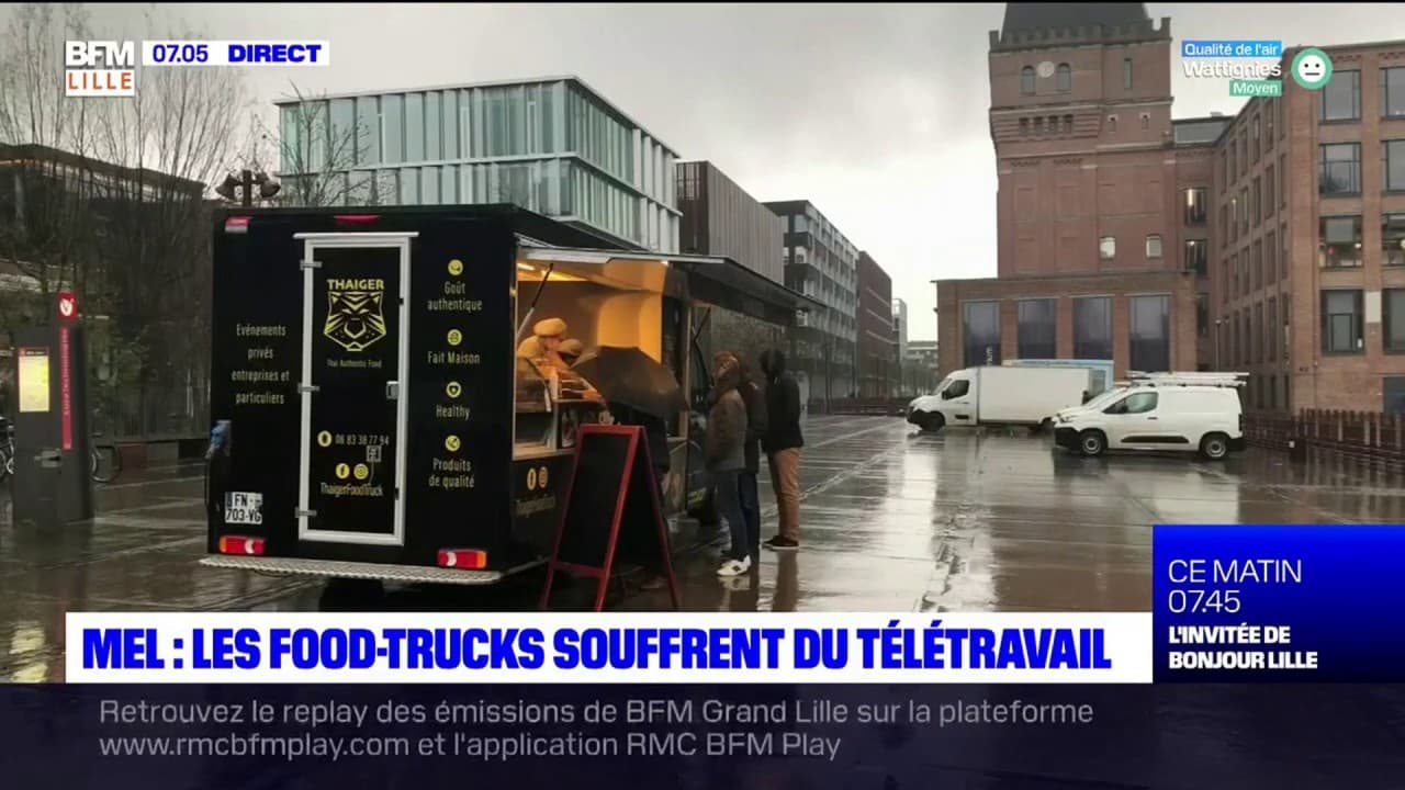 Métropole de Lille les food trucks souffrent du retour du télétravail