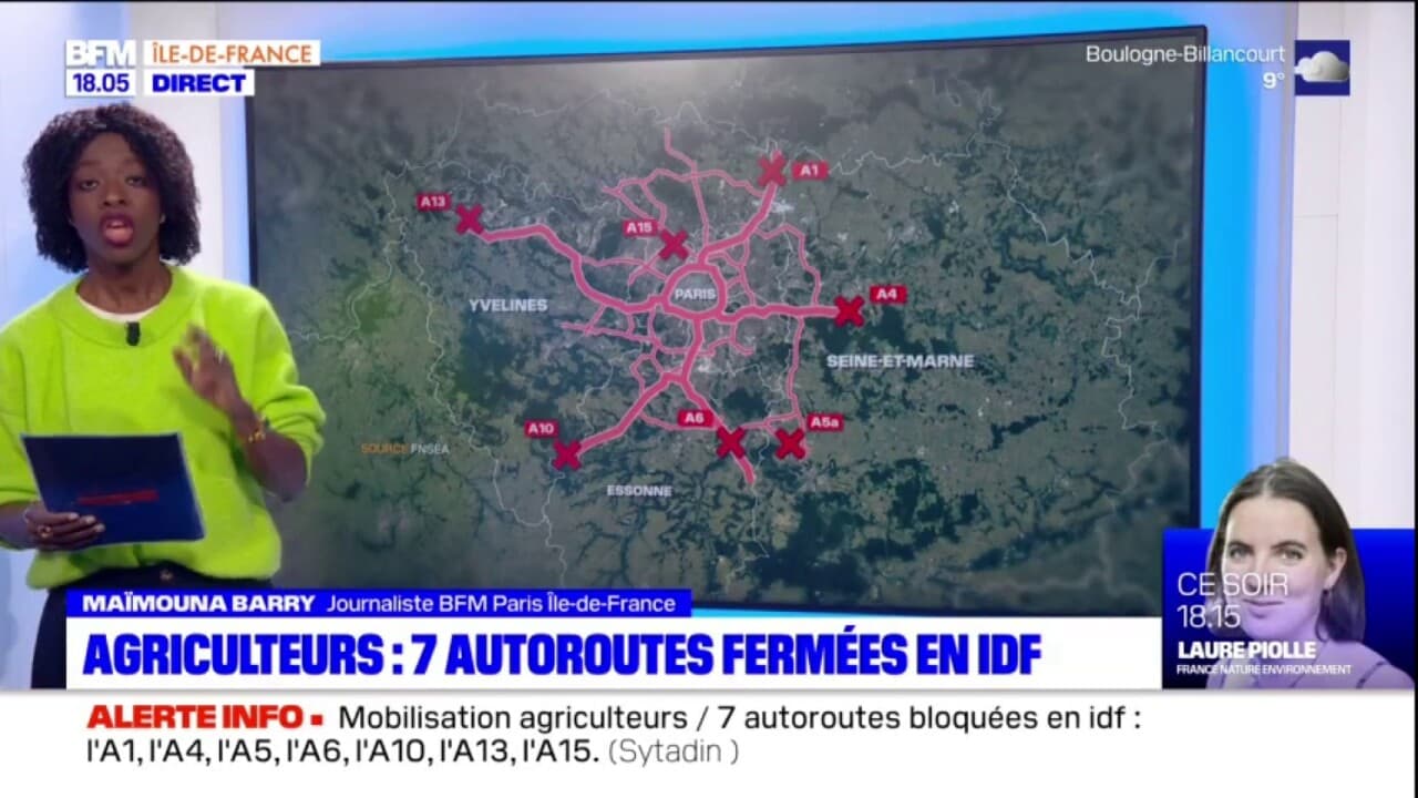 Col Re Des Agriculteurs Autoroutes Ferm Es Ce Mardi Soir En Le De