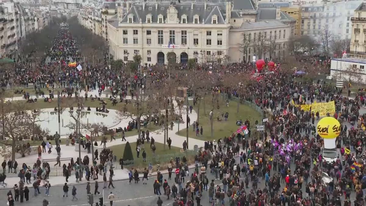 Grève du 7 mars à Paris 700 000 manifestants selon la CGT 81 000