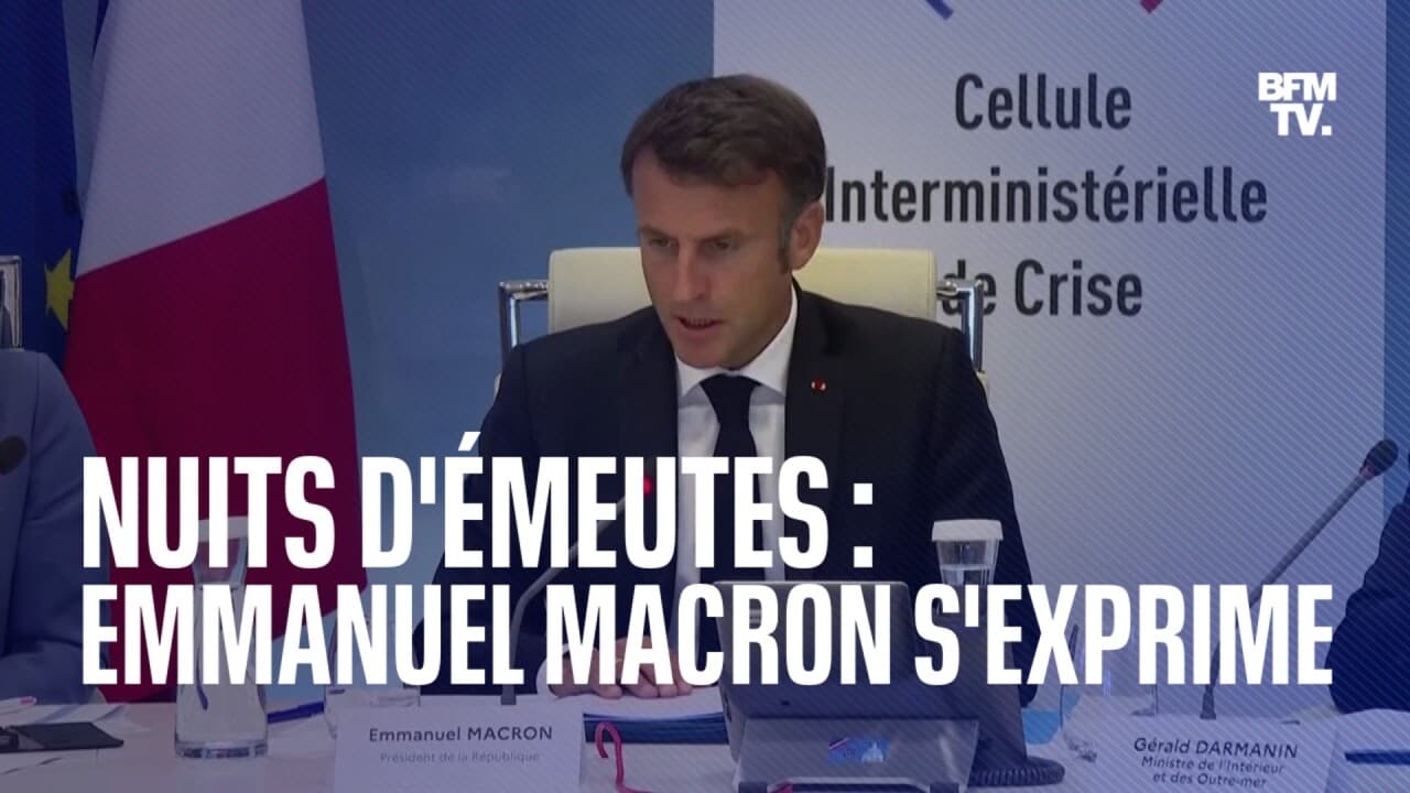 Nuits D Meutes La Prise De Parole D Emmanuel Macron Depuis La Cellule