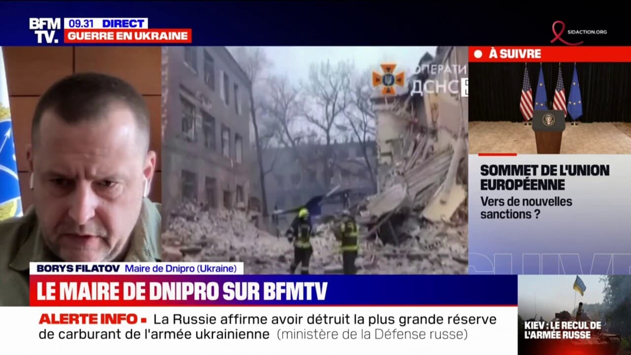 Guerre En Ukraine Le Maire De Dnipro Affirme Sur Bfmtv Qu Un Habitant