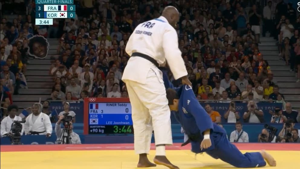 JO 2024 Judo Les Images De L Improbable Combat Entre Riner Et Un