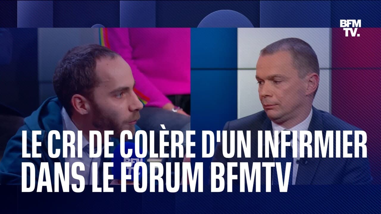 Dans le Forum BFMTV le cri de colère d un infirmier face à Olivier Dussopt