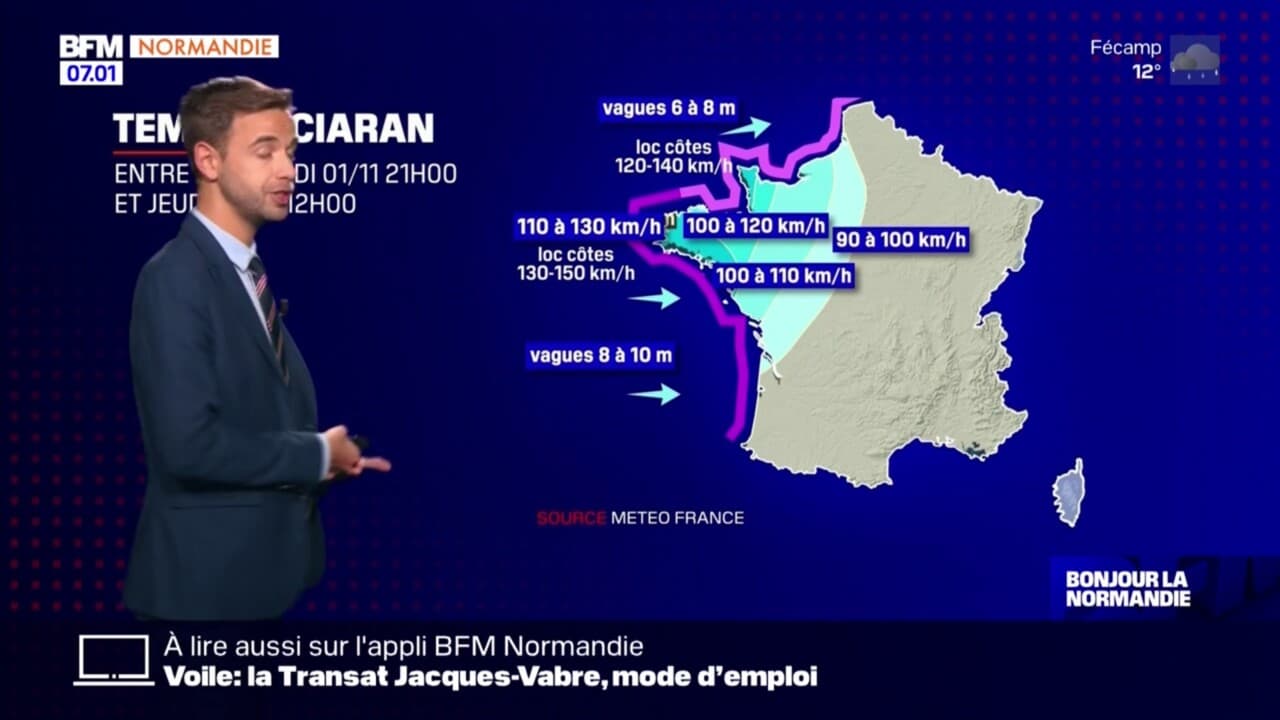 Tempête Ciaran à quoi s attendre en Normandie