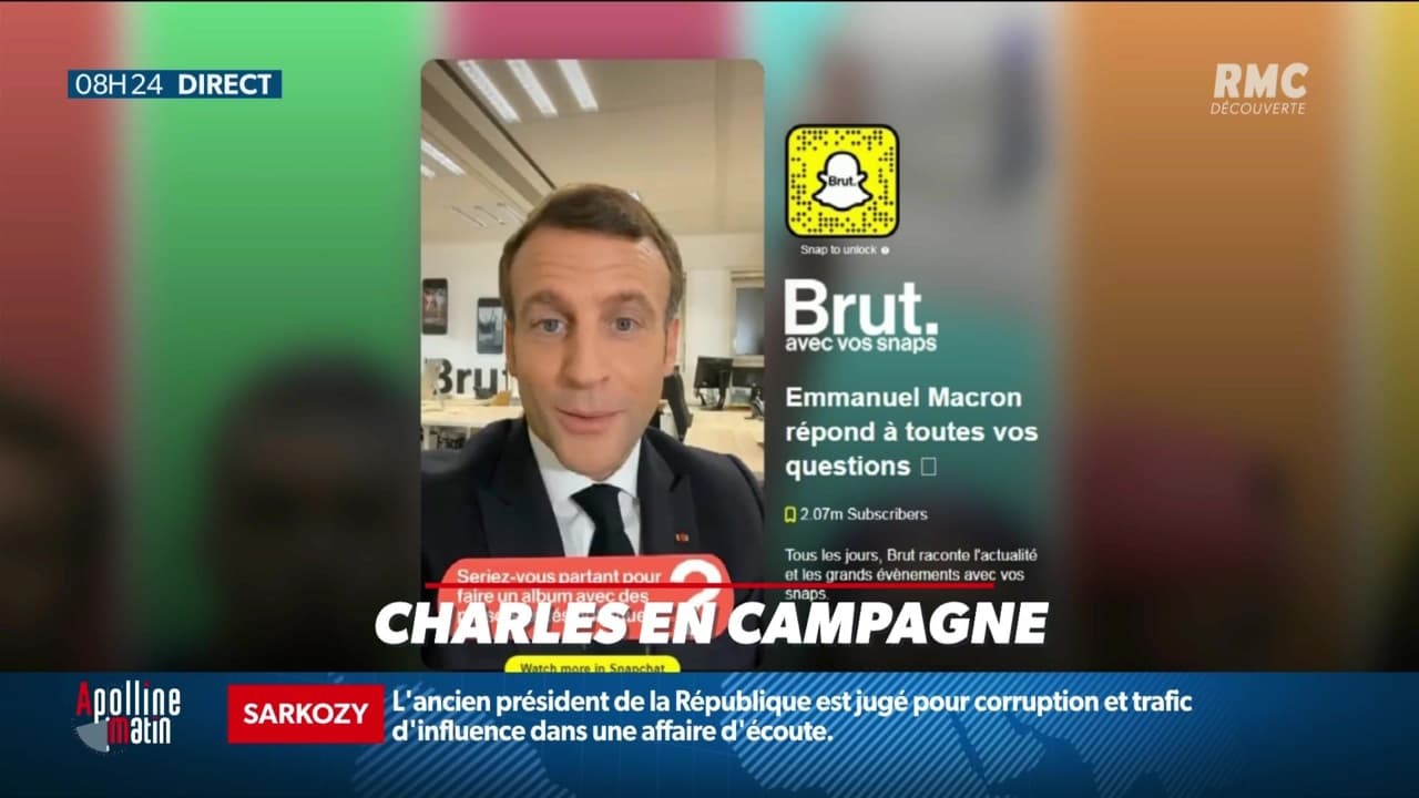 Charles en campagne Emmanuel Macron séquence bonus sur Brut 07 12