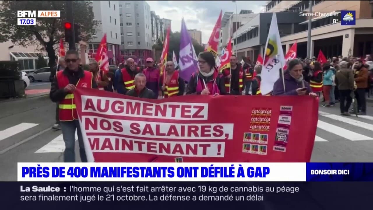 Gap près de 400 manifestants réunis pour les salaires