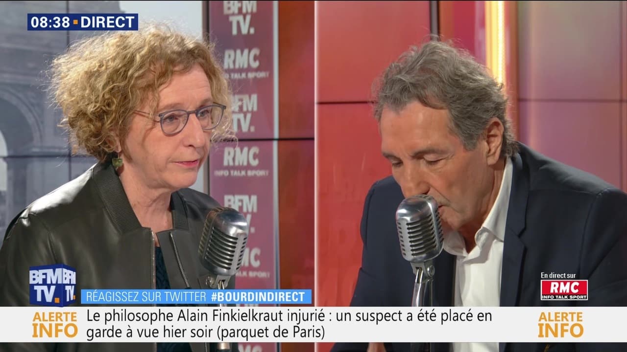 Muriel P Nicaud Face Jean Jacques Bourdin En Direct