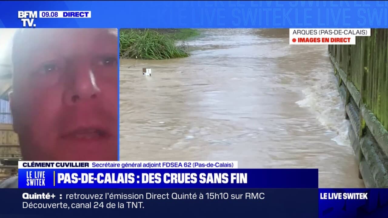 Inondations dans le Pas de Calais Notre culture de blé baigne les