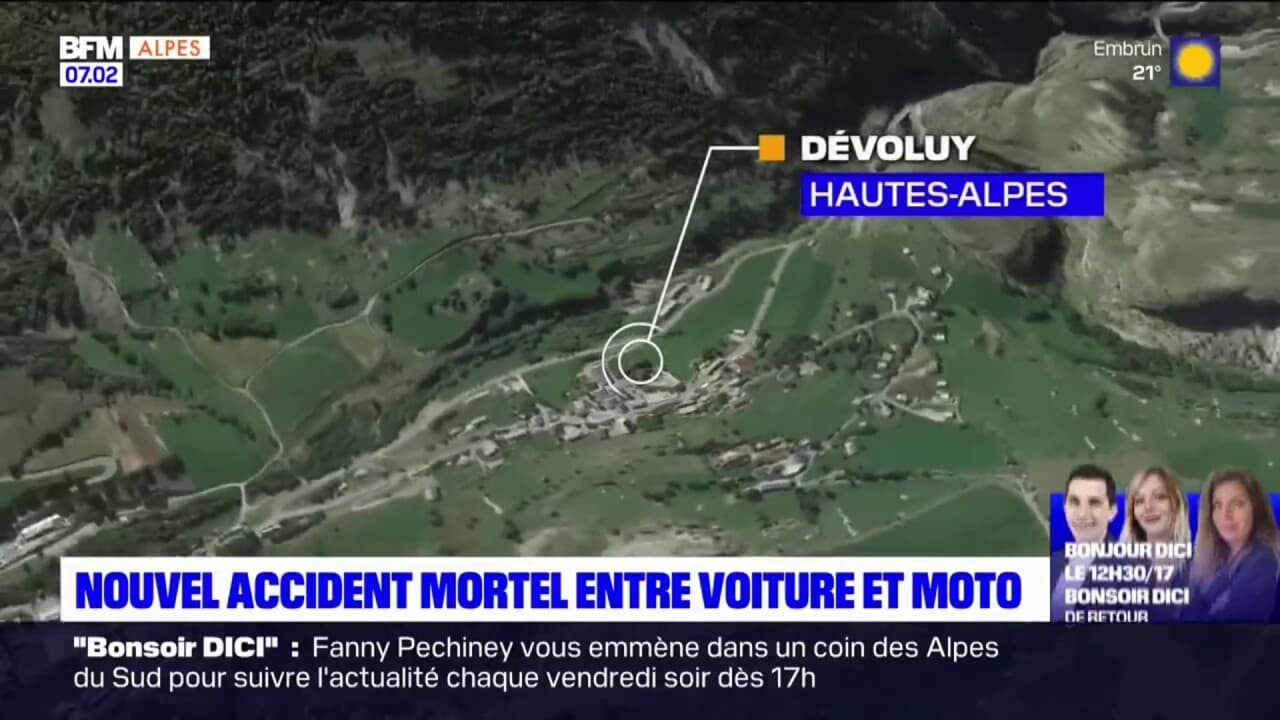 Hautes Alpes un motard meurt après un choc avec une voiture sur la D937