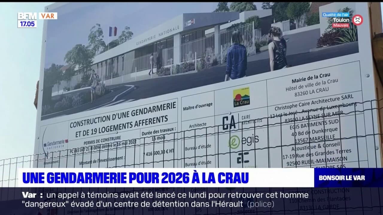 La Crau Une Gendarmerie Pr Vue Pour La Premi Re Pierre A T Pos E