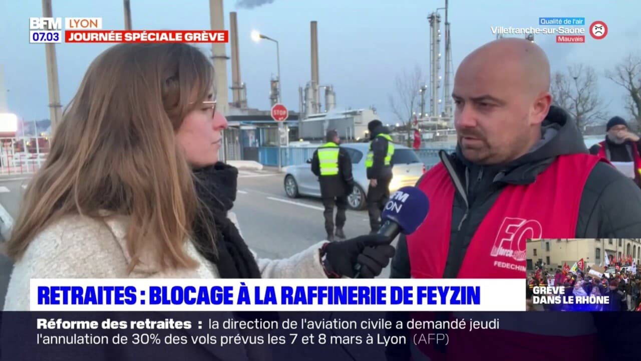 Gr Ve Du Mars Blocage La Raffinerie De Feyzin