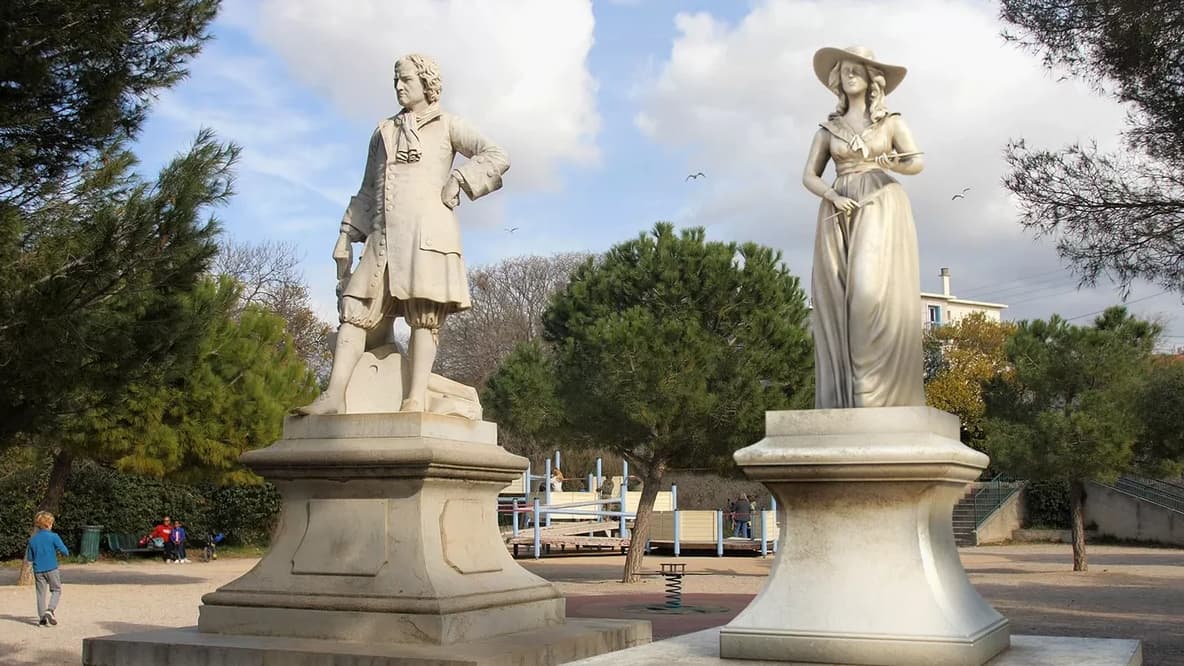 Elisabeth Vigée Le Brun aux côtés du sculpteur Pierre Puget