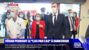 Olivier Véran vient d'arriver au centre hospitalier de Dunkerque