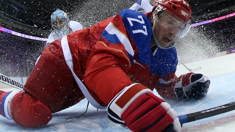 Les Russes lors de leur premier match de poule.