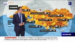 Météo: quelques nuages ce samedi matin, des éclaircies dans l'après-midi, jusqu'à 25°C à Marseille