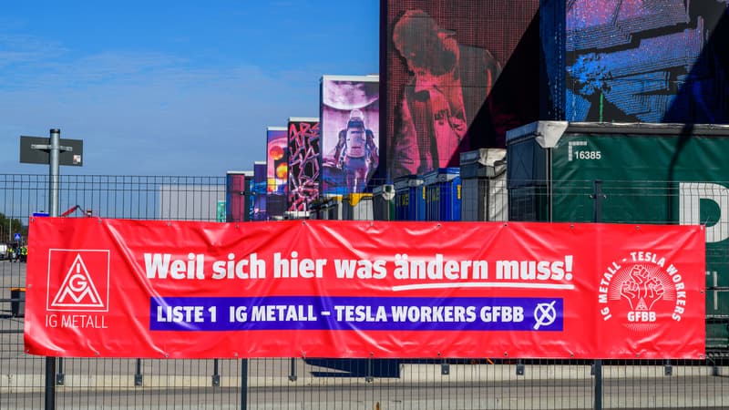 "L'impression que les votes ont été influencés par des menaces": le puissant syndicat IG Metall va contester en justice l'élection du comité d'entreprise de l'usine allemande de Tesla