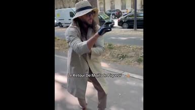 L'influenceur Amine Mojito avec une seringue. 