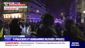 Paris: des manifestants disent souhaiter poursuivre leur mouvement toute la nuit
