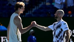 Adrian Mannarino après sa défaite face à Alexander Zverev