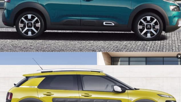 En haut, le nouveau C4 Cactus. En bas, l'ancienne version du C4 Cactus. En haut, le nouveau C4 Cactus. En bas, l'ancienne version du C4 Cactus.