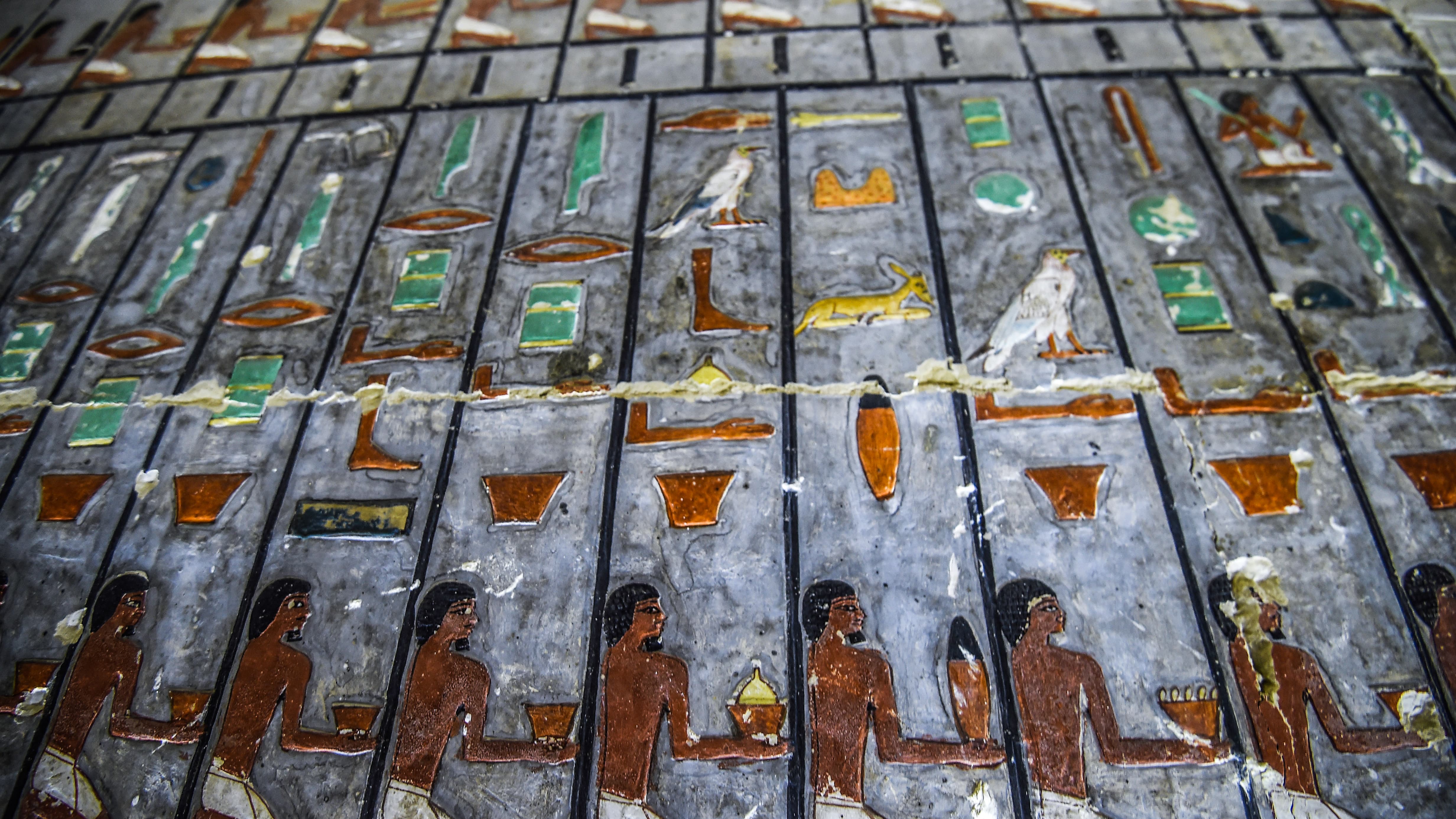 Vue de la tombe de Khuwy. Vue de la tombe de Khuwy.