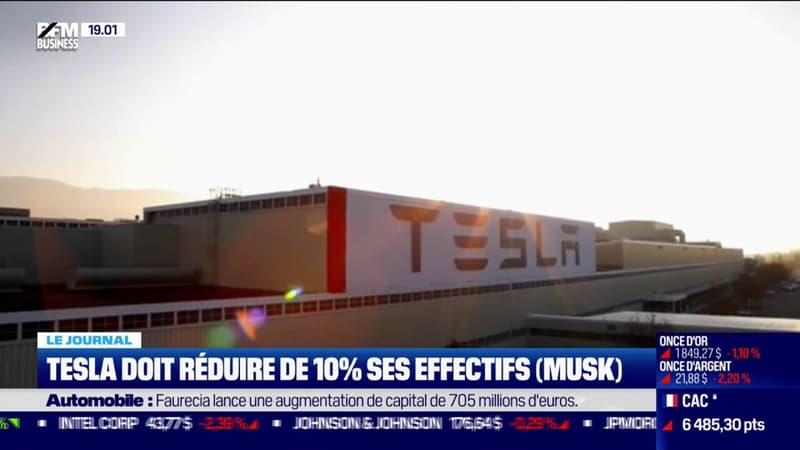 Tesla doit réduire de 10% ses effectifs face au ralentissement économique