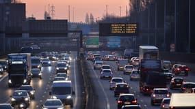 Trafic chargé sur le périphérique de Lille, le 27 février 2019 (PHOTO D'ILLUSTRATION)