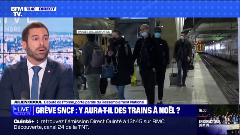 Julien Odoul à propos du mouvement social prévu à la SNCF: 