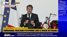 "4 milliards de petits colis l'an dernier. C'est de la concurrence déloyale", dit Emmanuel Macron