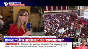 Aurore Bergé sur le discours de LFI: "On en vient presque à penser que Jean-Luc Mélenchon a été élu président de la République et Premier ministre dans le même temps"